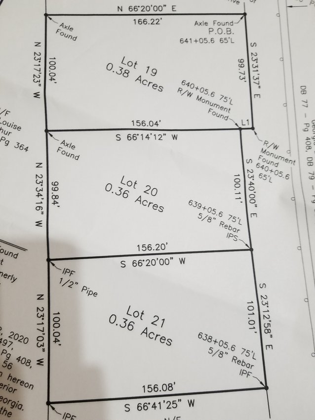 3 Commercial Lots on 411 Hwy. for saleIn Chatsworth, GA